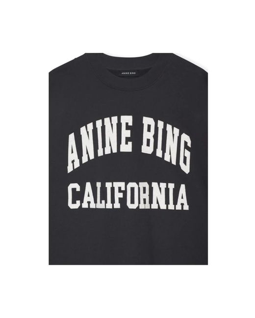 Anine Bing Black Bio-baumwoll-sweatshirt
