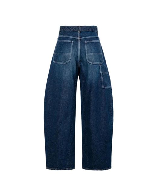 Sacai Blue Loose Fit Jeans