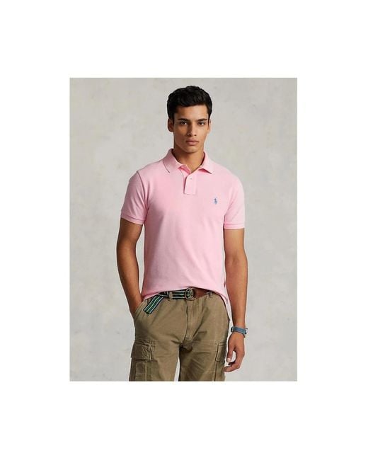 Polo Ralph Lauren Pink Polo Shirts for men