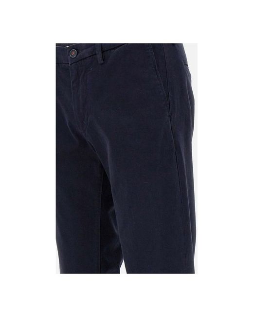 Re-hash Broeken ,Blauw ,Katoen Blauwe Chino Met Franse Zak in het Blue voor heren