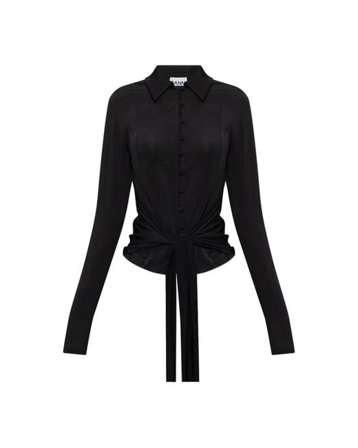 Cardigans Ganni en coloris Black