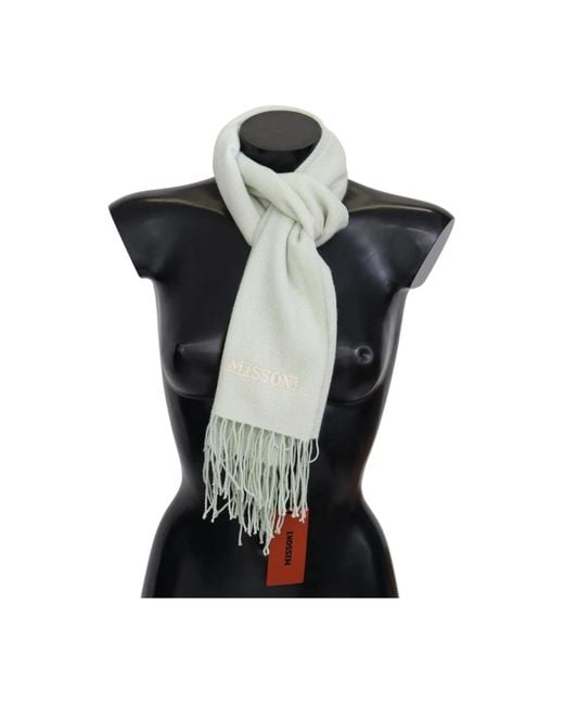 Missoni White Winter Scarves for men