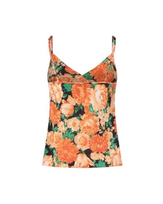 Pinko Red Sleeveless Tops