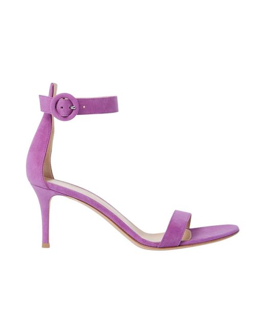 Gianvito Rossi Purple High Heel Sandals