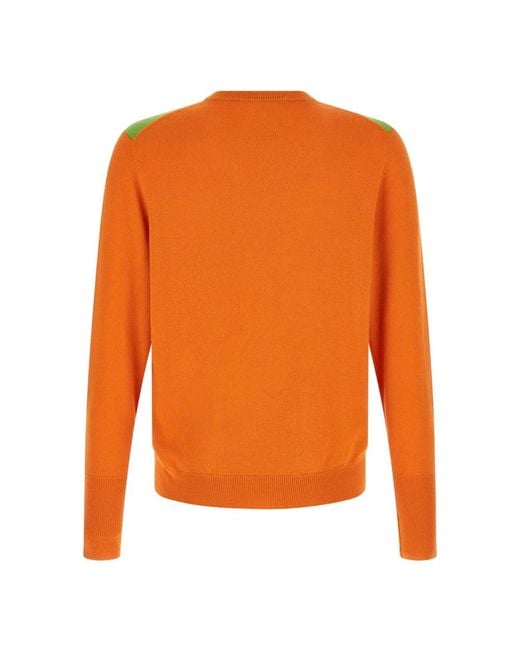 Ballantyne Orange Round-Neck Knitwear for men