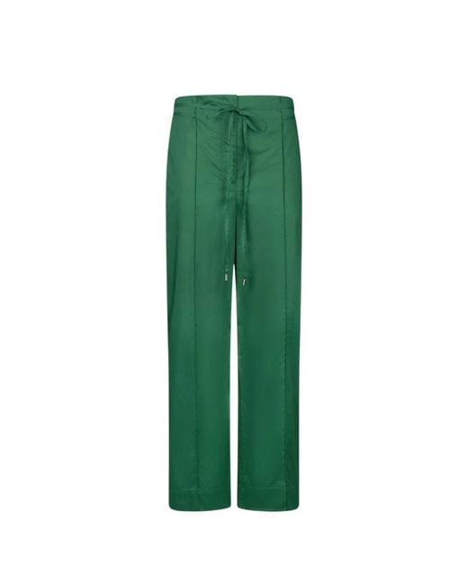 Liu Jo Green Straight Trousers