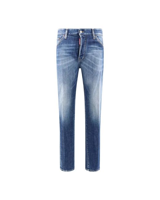 Cool guy jeans in cotone con patch logo di DSquared² in Blue da Uomo