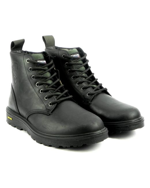 Blauer Black Ankle Boots for men
