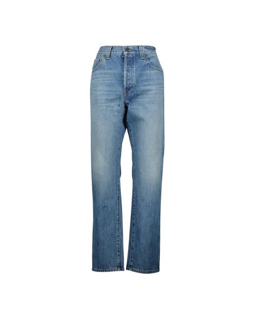 Khaite Blue Straight Fit Jeans