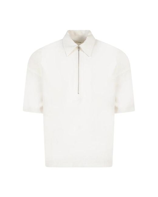 Jil Sander White Polo Shirts for men