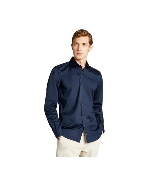 Fay Blue Casual Shirts for men