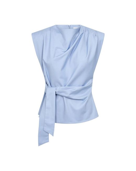 Blouses co'couture de color Blue