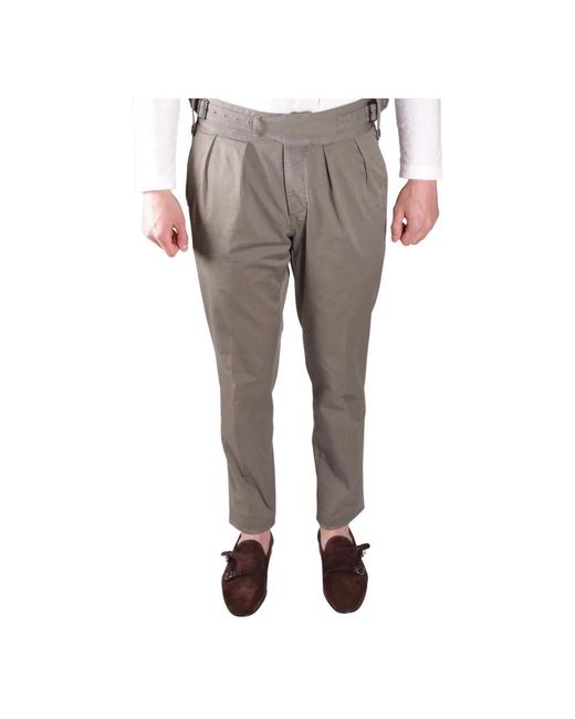 GAUDI Gray Tapered Trousers for men