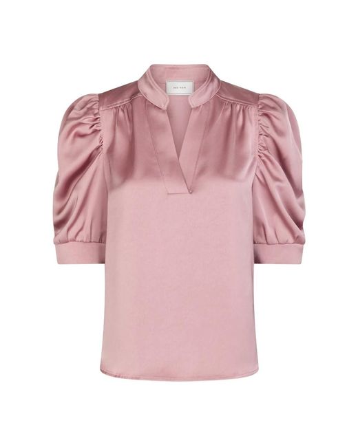 Neo Noir Pink Blouses