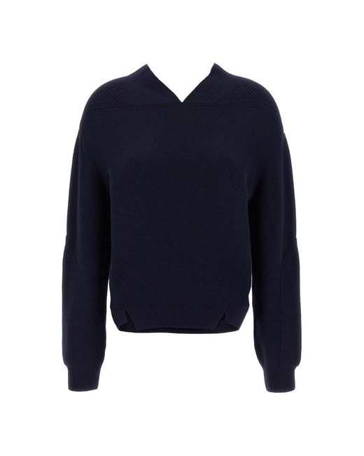 V-Neck Knitwear Victoria Beckham en coloris Blue