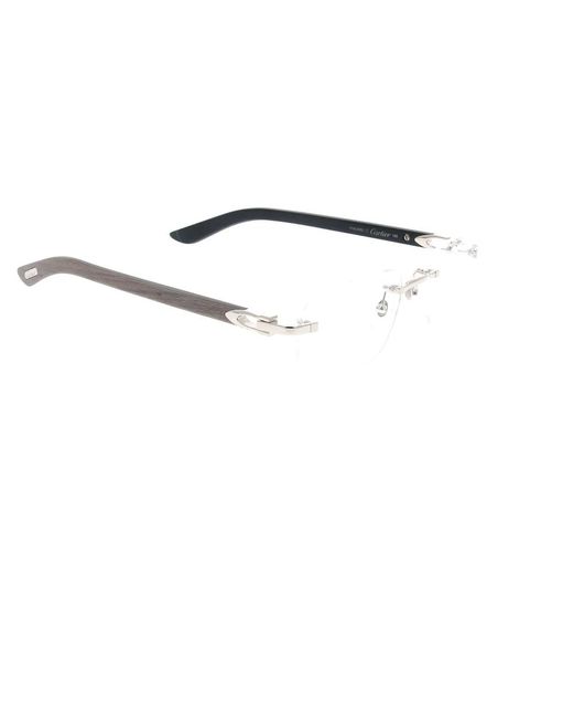Cartier Optical Frame in het Metallic