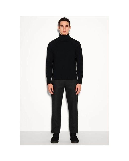 Paolo Pecora Black Turtlenecks for men