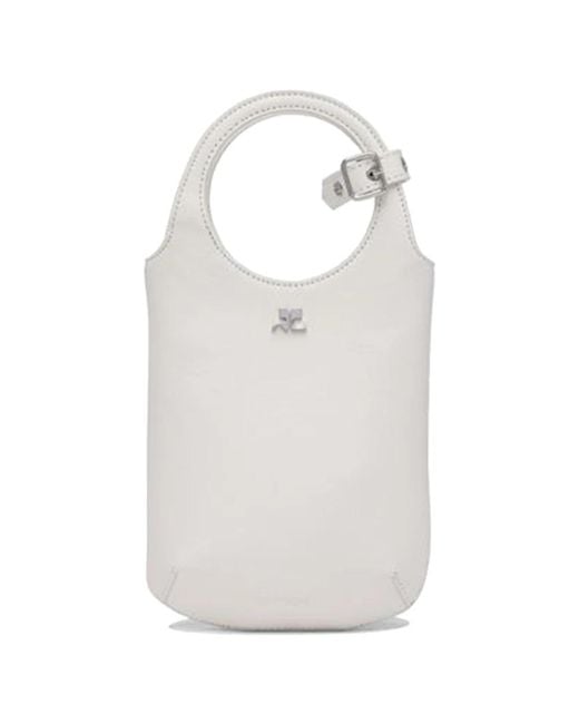 Courreges White Shoulder Bags