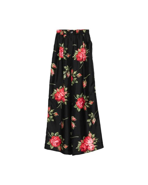 Dolce & Gabbana Black Wide Trousers
