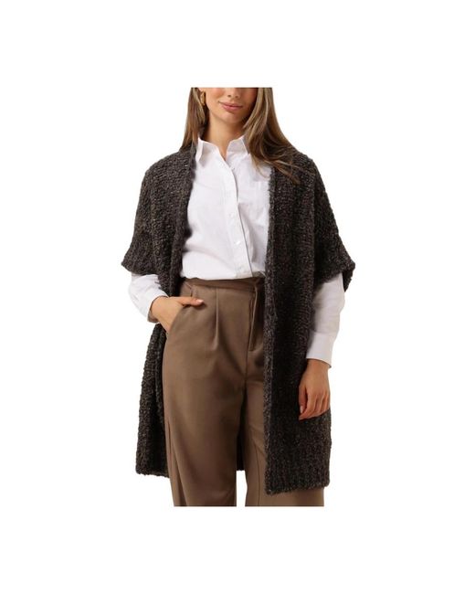Nukus Truien & Vesten ,Bruin ,Bess Cardigan in het Black