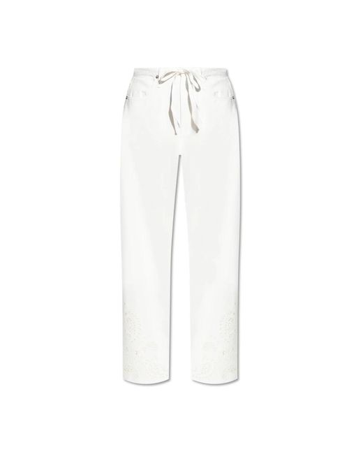 Straight Trousers Rag & Bone de color White