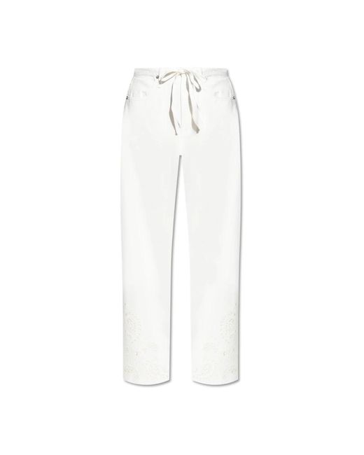 Straight Trousers Rag & Bone de color White
