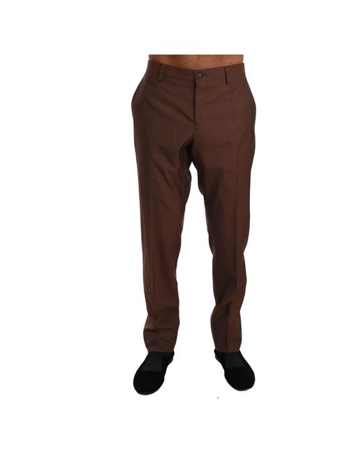 Dolce & Gabbana Brown Chinos for men