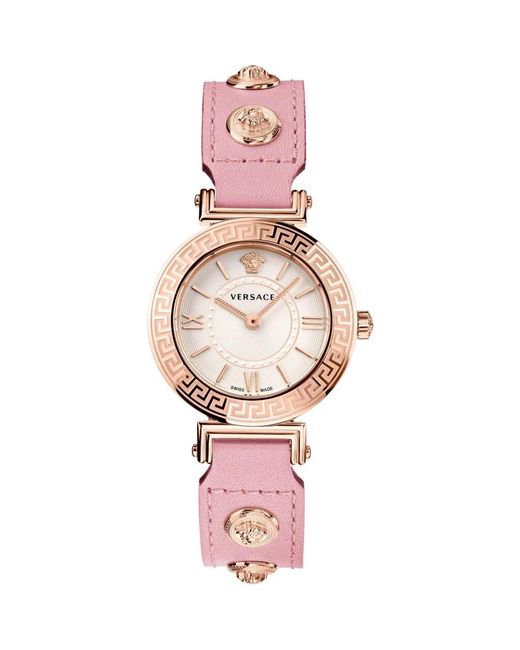 Versace Pink Damen Armbanduhr Tribute 35 mm Vevg00520
