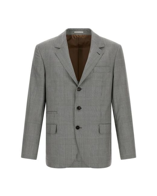 Brunello Cucinelli Gray Blazers for men