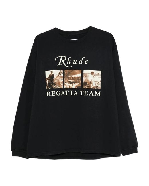 Rhude Black Sweatshirts for men