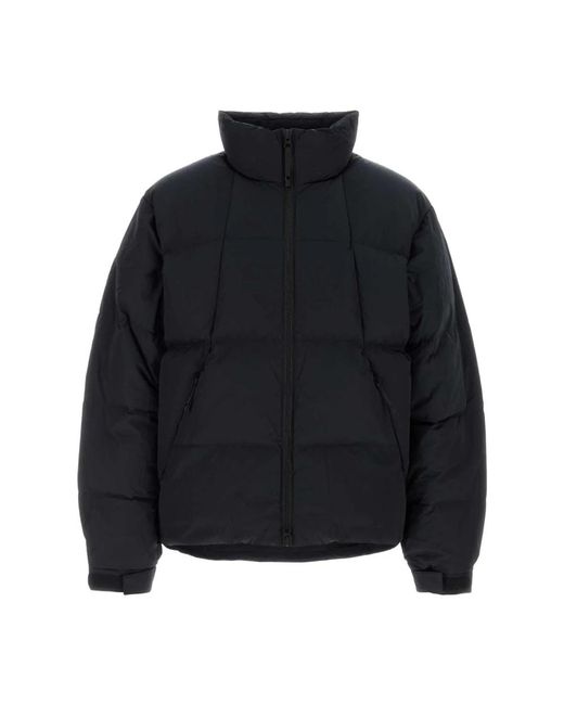 Goldwin Jassen ,Blauw ,Nylon Dope Dyed Ripple Nylon Down Jacket in het Black voor heren