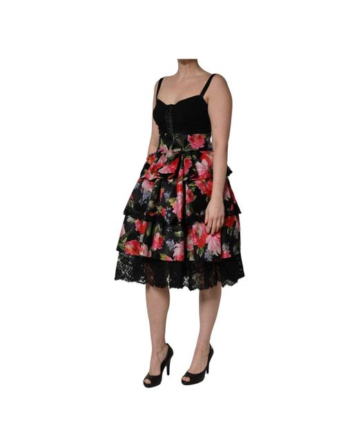 Dolce & Gabbana Red Midi Dresses
