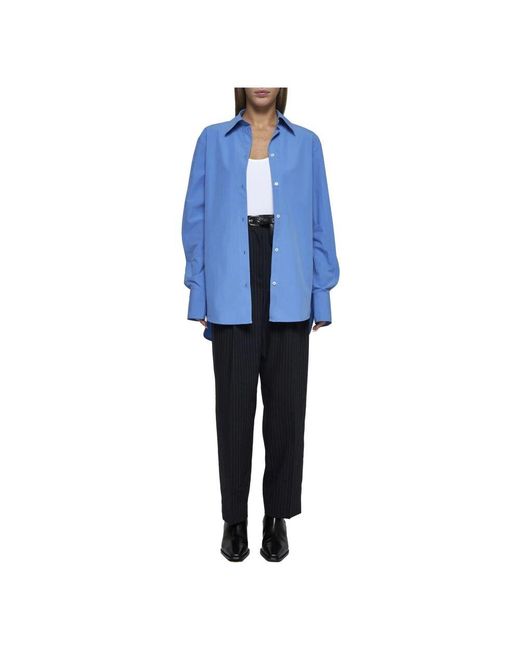 Totême  Blue Straight Trousers