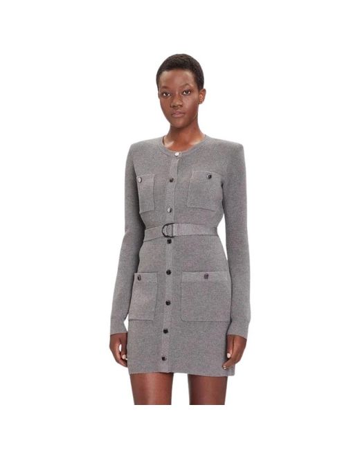 Liu Jo Gray Knitted Dresses