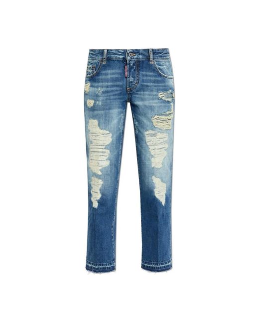 DSquared² Blue Loose-Fit Jeans