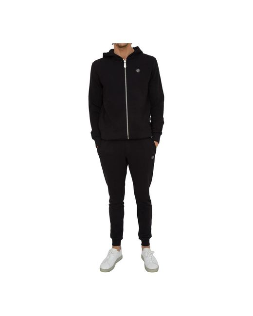 Philipp Plein Black Zip-Throughs for men