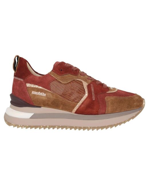 Mephisto Brown Braune sneaker - weite passform,ergonomischer sneaker - multicolor,ergonomischer brauner sneaker