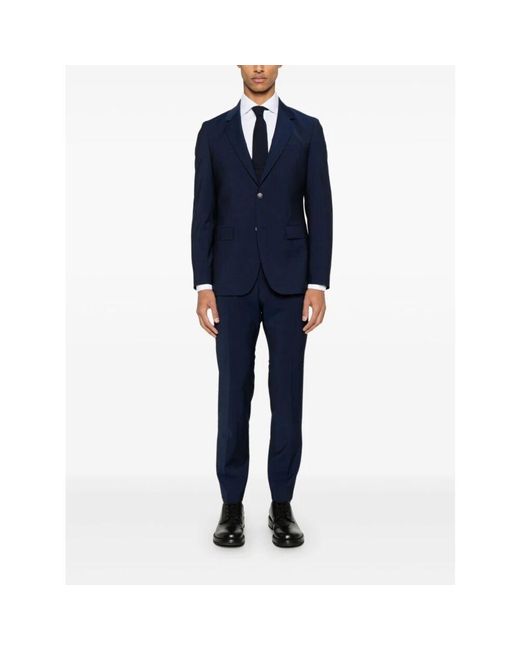 Single Breasted Suits Boss de hombre de color Blue