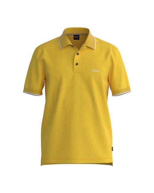 HUGO Yellow Polo Shirts for men