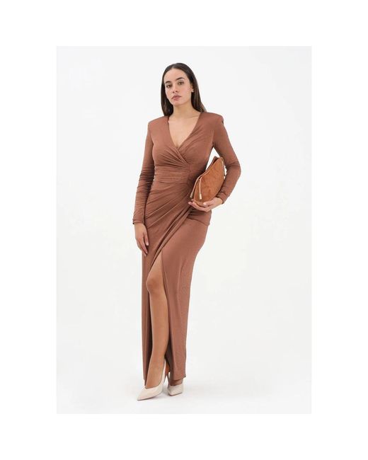 alma sanchez Brown Party Dresses
