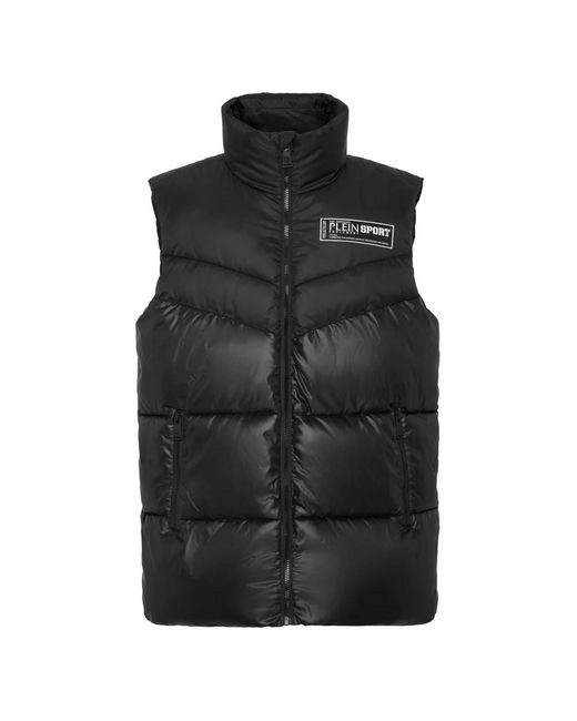Chompa sin mangas Philipp Plein de hombre de color Black