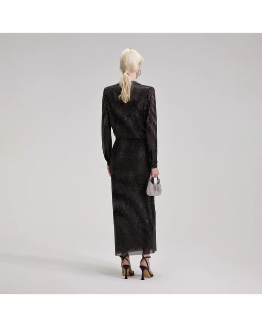 Self-Portrait Black Maxi Dresses