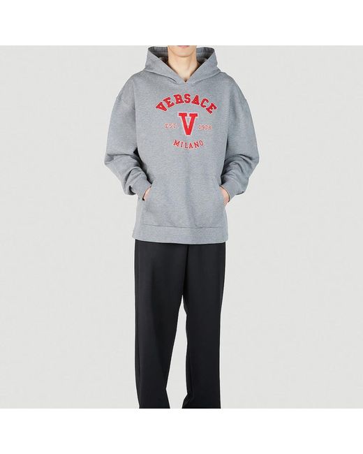 Versace Gray Hoodies for men