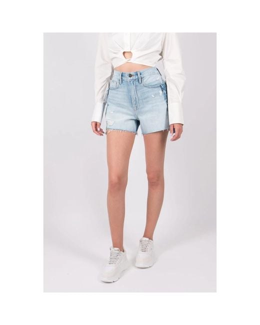 FRAME Blue Denim Shorts