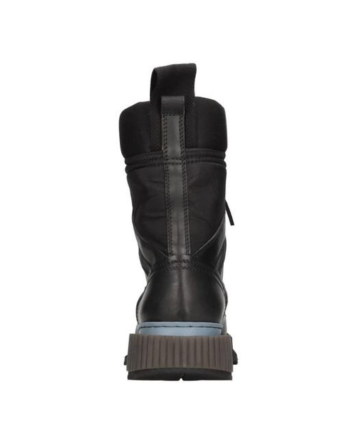 Buttero Black Lace-Up Boots for men