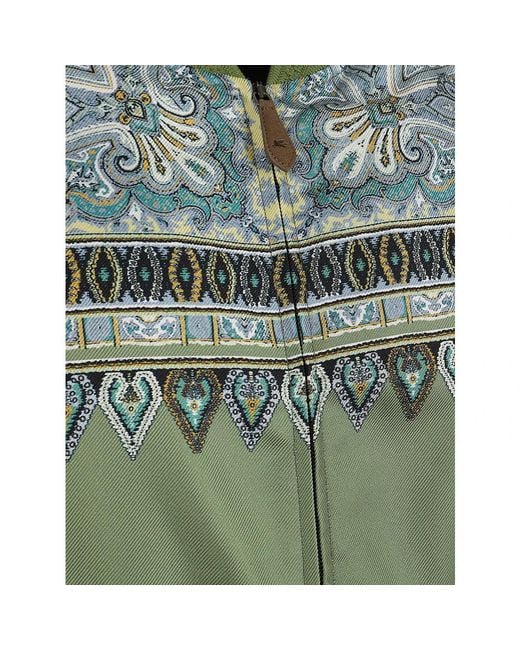 Etro Green Bomber Jackets for men
