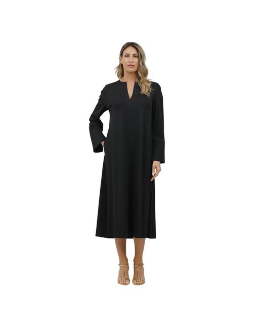 Max Mara Kleedjes ,Zwart ,Seamless Technical Jersey Jurk in het Black