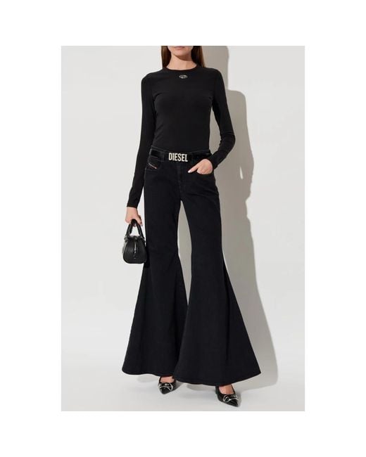 DIESEL Flared Jeans in het Black