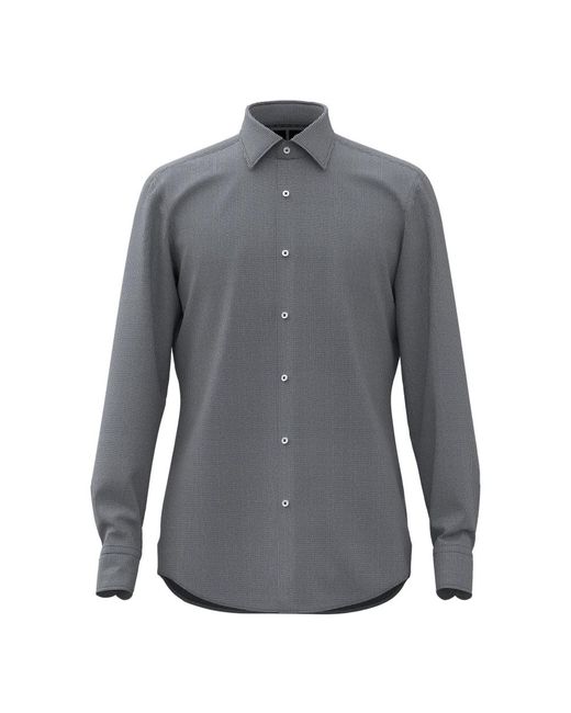 HUGO Gray Versatile P-Hank-Kent Shirt for men