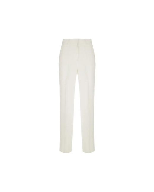 Antonelli White Straight Trousers
